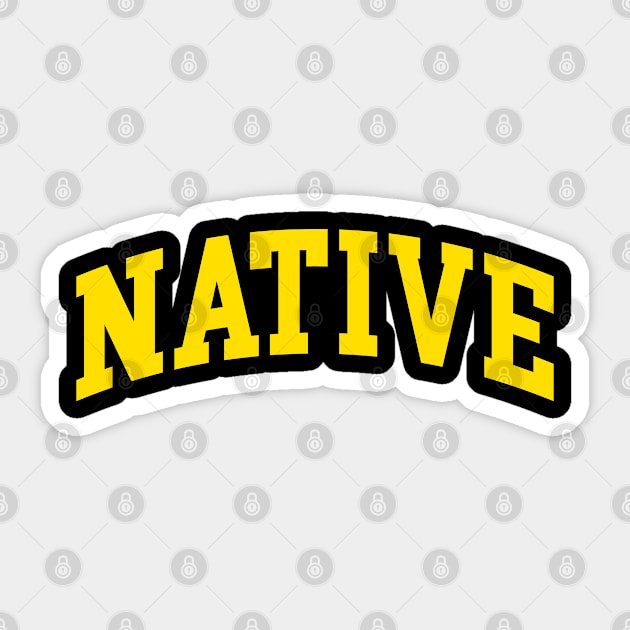 Native Sticker by monkeyflip